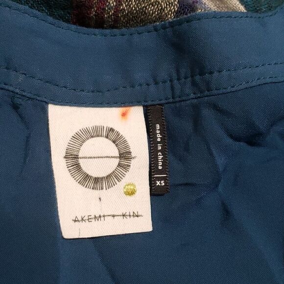 Akemi Kin Lucie Blue Plaid Tunic - Picture 7 of 7